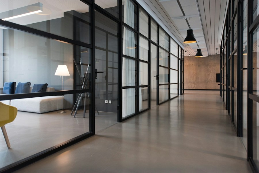 A bright contemporary office and shared workspace