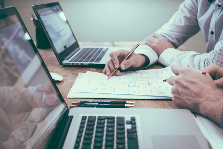 Reviewing accounts and financial information together